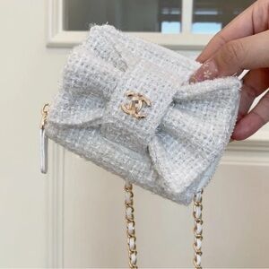Classic Bow Chain crossbody mini wallet bag
